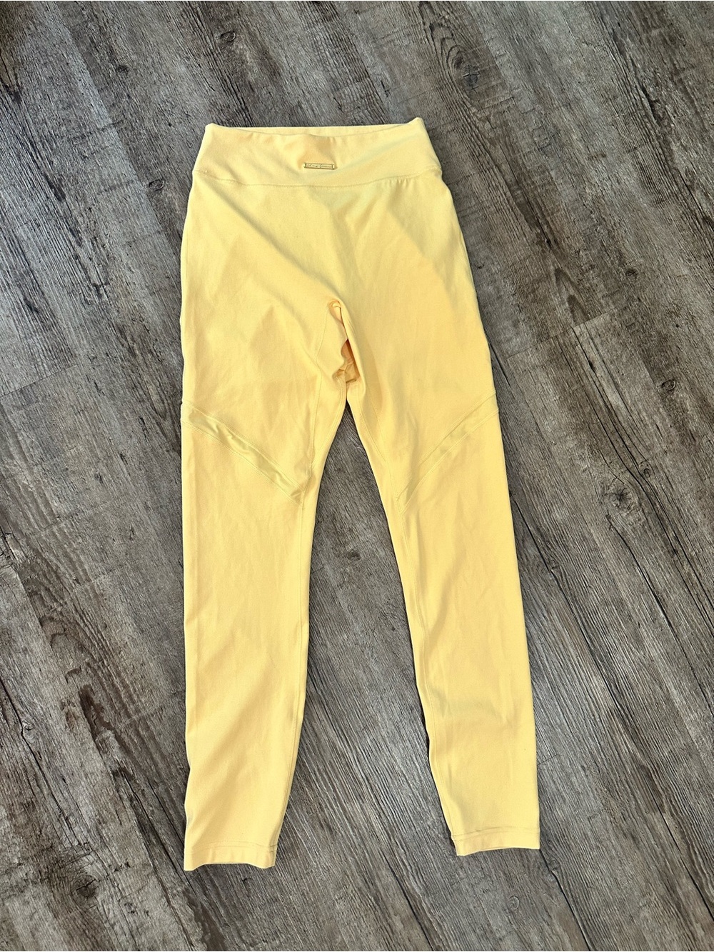 Gymshark x Whitney Simmons Yellow Leggings Small Gold Tag Activewear
